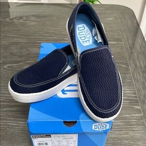 Hey Dude women’s Navy Slip-On Shoes